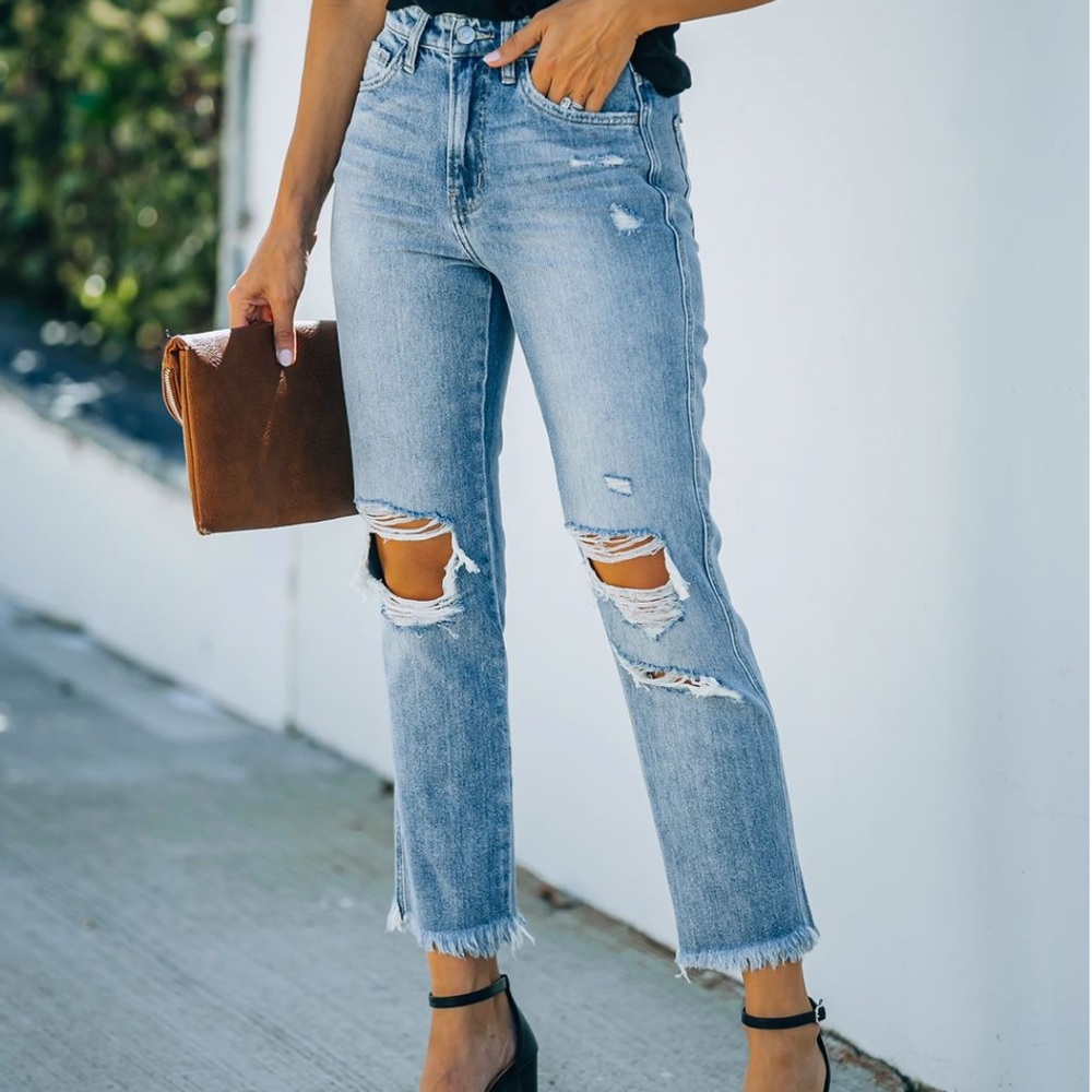 High rise jeans